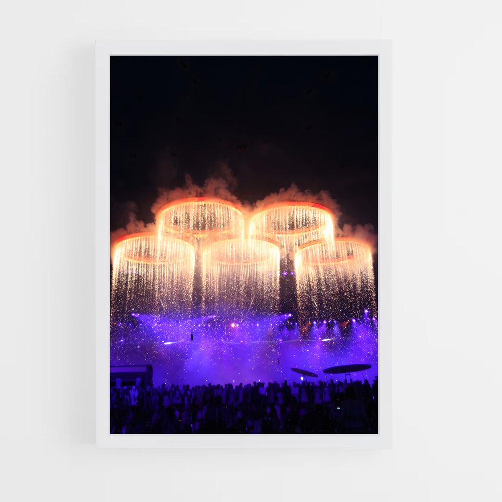 Poster Éclats Olympiques – affiche Jeux Olympiques (vue 3)